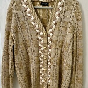 Italian 3 Color Briciole Cardigan Sweater